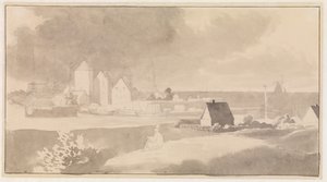 Ansicht von Korsør von Christoffer Wilhelm Eckersberg