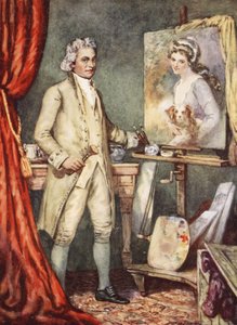 George Romney malt ein Porträt von Lady Hamilton