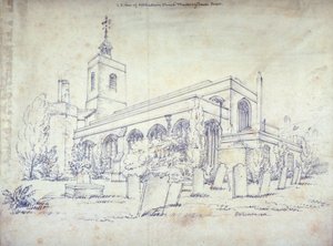 All Hallows-by-the-Tower Kirche, London, 1803 von C John M Whichelo