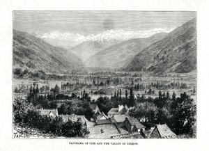 Cier und das Tal von Bagneres-de-Luchon, Frankreich, um 1879
