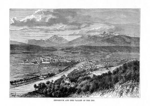 Innsbruck und das Tal des Flusses Inn, Österreich, 1879