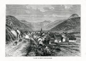 Das Tal von Mont-Dore-les-Bains, Frankreich, 19. Jahrhundert