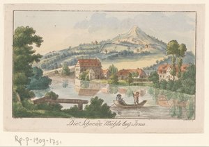 Blick auf das Sägewerk bei Jena von C. Müller