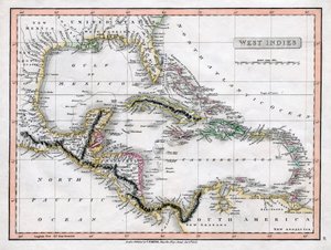 Eine Karte der Westindischen Inseln, 1808 von C Smith