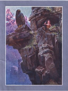 Inmitten unzugänglicher Berggipfel, aus Das Kind der Luft, veröffentlicht von Duckworth