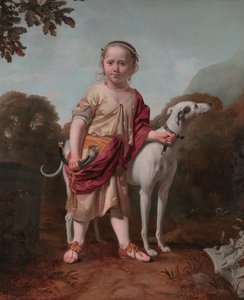 Porträt eines Mädchens als Jägerin, von Caesar van Everdingen