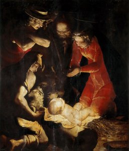 Die Anbetung der Hirten, 1550 von Cambiaso