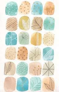 Organische Mustertafel von Camille Contini
