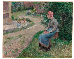 Eine Dienerin im Garten von Eragny, 1884