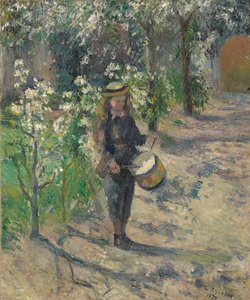 Kind mit Trommel, 1877 von Camille Jacob Pissarro