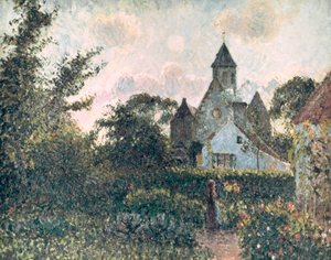 Kirche von Knocke, 1894 von Camille Jacob Pissarro