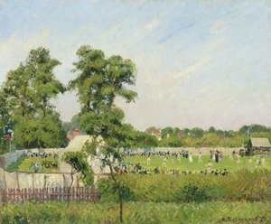 Cricketspiel im Bedford Park, London