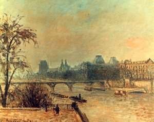 Die Seine und der Louvre, Paris, 1903 von Camille Jacob Pissarro