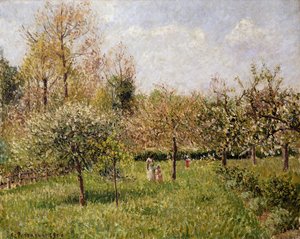 Frühling in Eragny, 1900 von Camille Jacob Pissarro