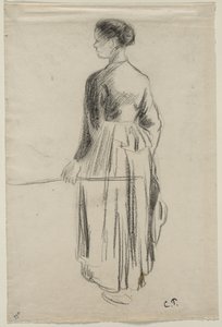 Die Kuhhirtin, Eragny, 1886 von Camille Jacob Pissarro