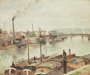 Der Hafen von Rouen, 1883