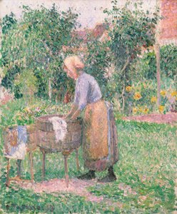 Eine Wäscherin in Éragny, 1893