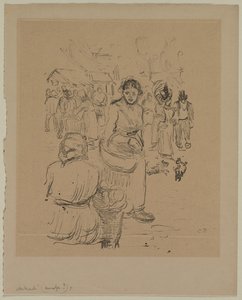 Auf dem Markt von Camille Pissarro