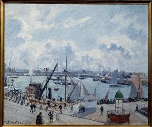 Vorderhafen von Le Havre, Quai de Southampton von Camille Jacob Pissarro