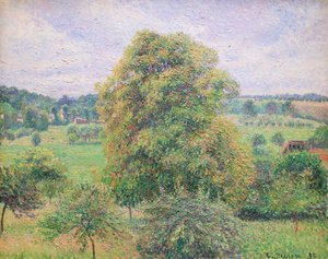 Großer Walnussbaum in Eragny von Camille Pissarro