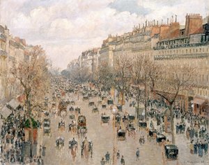 Boulevard Montmartre, Nachmittagssonne von Camille Jacob Pissarro