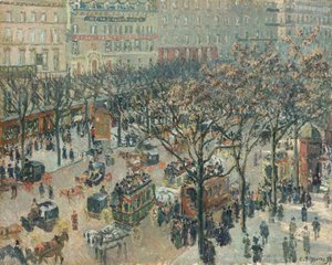 Boulevard des Italiens, Morgen, Sonnenlicht von Camille Pissarro