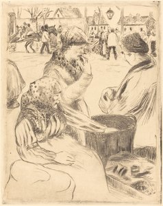 Kastanienverkäufer (Marchands de marrons) von Camille Pissarro