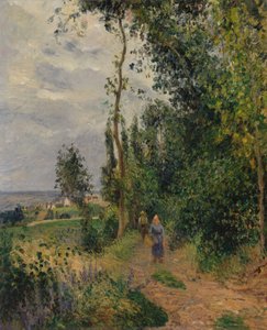 Côte des Grouettes, in der Nähe von Pontoise von Camille Jacob Pissarro