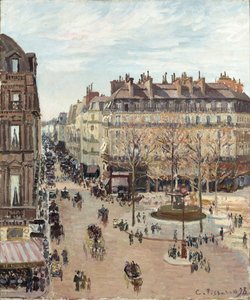 Die Rue Saint-Honoré von Camille Pissarro
