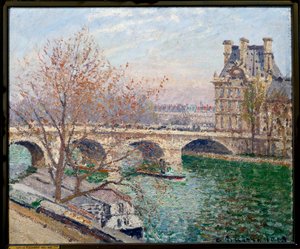 Le Pont Royal et le Pavillon de Flore von Camille Jacob Pissarro