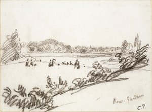 Studie der Kew Gardens, ca. 1890er von Camille Pissarro