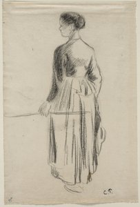 Die Kuhhirtin, Eragny von Camille Pissarro