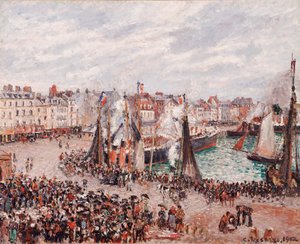 Der Fischmarkt, Dieppe: Graues Wetter, Morgen