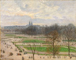 Der Garten der Tuilerien an einem Winternachmittag, 1899 von Camille Jacob Pissarro