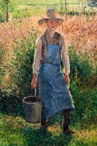 Der Gärtner (Detail) von Camille Pissarro