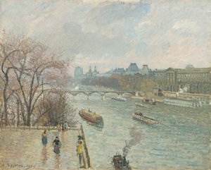 Der Louvre, Nachmittag, Regenwetter (Erste Serie)