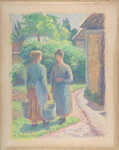 Zwei Frauen im Garten