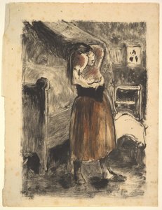 Frau, die ihr Haar richtet, 1894