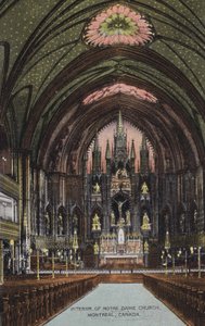 Innenraum der Notre-Dame-Kirche, Montreal, Kanada
