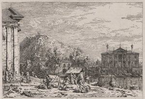 Der Markt in Dolo, aus der Serie Vedute (Ansichten)