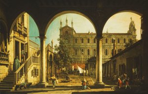 Ein Capriccio der Scuola di San Marco, Venedig, vom Palazzo Grifalconi-Loredan