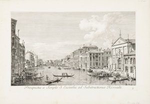 Ein Blick von Saint Eustachius nach Rialto von Canaletto
