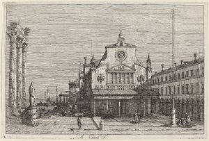 Imaginäre Ansicht von S. Giacomo di Rialto von Canaletto