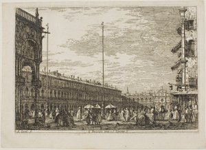 le Procuratie niove e S. Ziminian V., aus Vedute von Canaletto