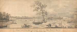 Alte Walton-Brücke von der Middlesex-Seite gesehen