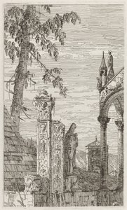 Das Grab des Bischofs [Mitte], ca. 1735-1746 von Canaletto