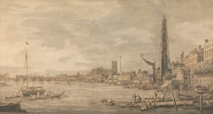 Die Stadt Westminster von der Nähe des York Water Gate von Canaletto