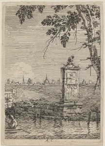 Das kleine Denkmal, ca. 1735-1746 von Canaletto
