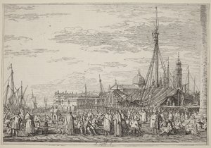 Der Markt auf dem Molo von Canaletto