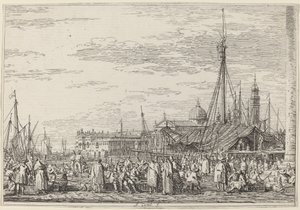 Der Markt auf dem Molo, ca. 1735-1746